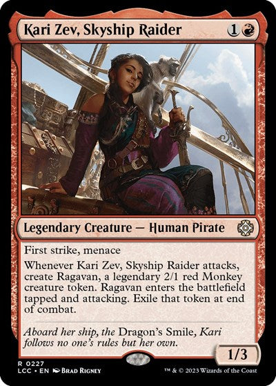 Kari Zev Skyship Raider LCC #227 (Near Mint Rare) Magic: The Gathering: Commander: The Lost Caverns of Ixalan