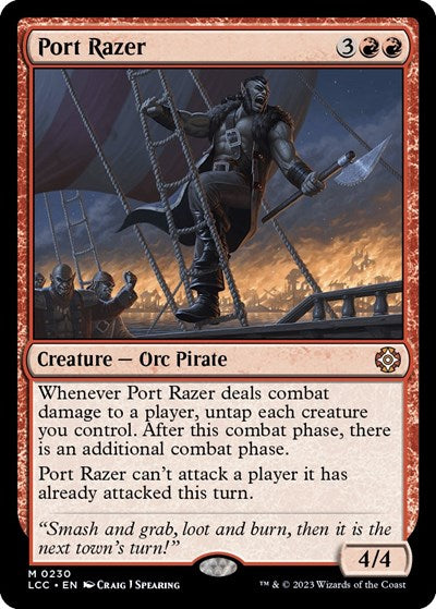 Port Razer LCC #230 (Near Mint Mythic Rare) Magic: The Gathering: Commander: The Lost Caverns of Ixalan