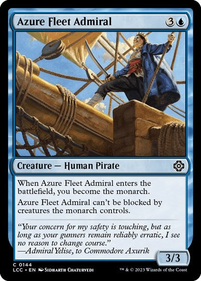 Azure Fleet Admiral LCC #144 (Near Mint Common) Magic: The Gathering: Commander: The Lost Caverns of Ixalan