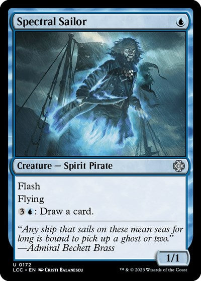 Spectral Sailor LCC #172 (Near Mint Uncommon) Magic: The Gathering: Commander: The Lost Caverns of Ixalan