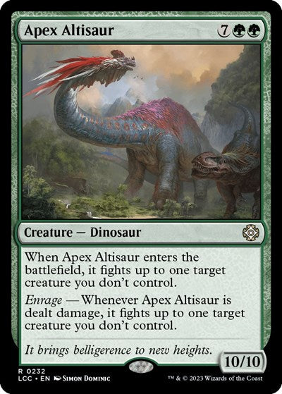 Apex Altisaur LCC #232 (Near Mint Rare) Magic: The Gathering: Commander: The Lost Caverns of Ixalan