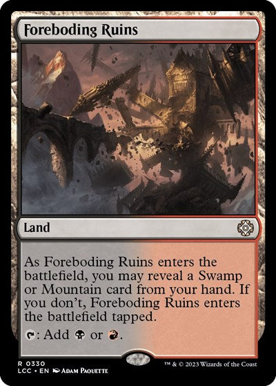 Foreboding Ruins LCC #330 (Near Mint Rare) Magic: The Gathering: Commander: The Lost Caverns of Ixalan
