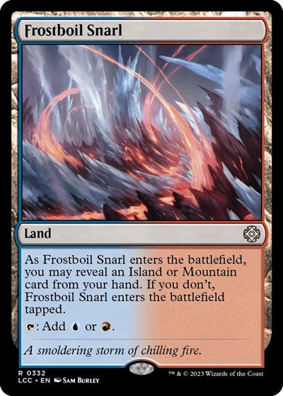 Frostboil Snarl LCC #332 (Near Mint Rare) Magic: The Gathering: Commander: The Lost Caverns of Ixalan
