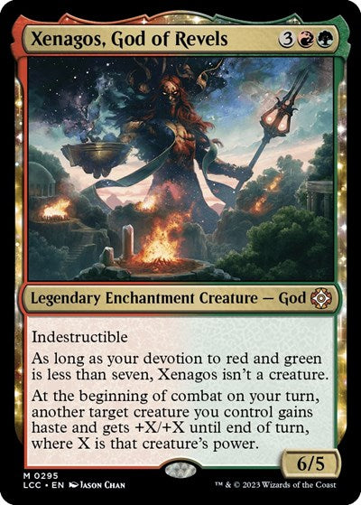 Xenagos God of Revels LCC #295 (Near Mint Mythic Rare) Magic: The Gathering: Commander: The Lost Caverns of Ixalan