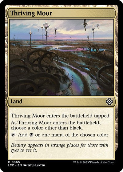 Thriving Moor LCC #365 (Near Mint Common) Magic: The Gathering: Commander: The Lost Caverns of Ixalan