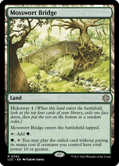 Mosswort Bridge LCC #342 (Near Mint Rare) Magic: The Gathering: Commander: The Lost Caverns of Ixalan
