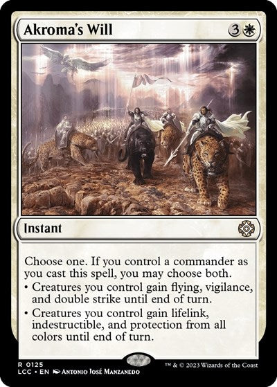 Akromas Will LCC #125 (Near Mint Rare) Magic: The Gathering: Commander: The Lost Caverns of Ixalan