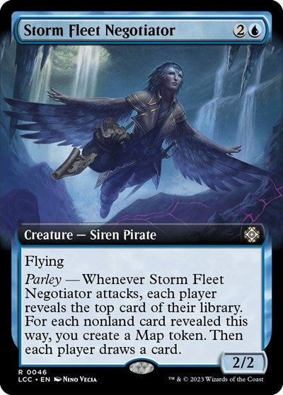 Storm Fleet Negotiator Extended Art LCC #46 (Near Mint Rare) Magic: The Gathering: Commander: The Lost Caverns of Ixalan