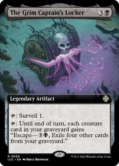The Grim Captains Locker Extended Art LCC #50 (Near Mint Rare) Magic: The Gathering: Commander: The Lost Caverns of Ixalan