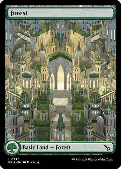 Forest 0276 Foil MKM #276 (Near Mint Land) Magic: The Gathering: Murders at Karlov Manor