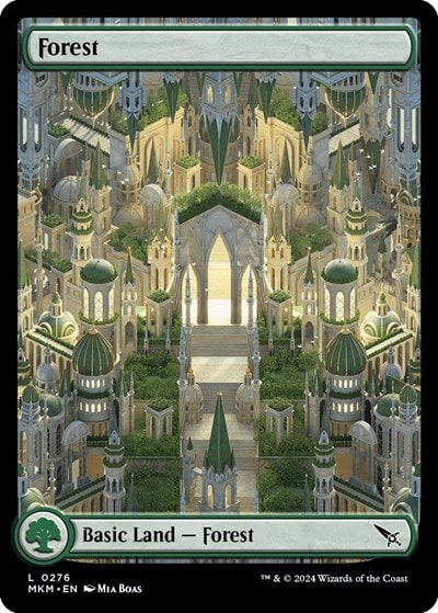 Forest 0276 Murders at Karlov Manor MKM #276 (Land) Magic: The Gathering: