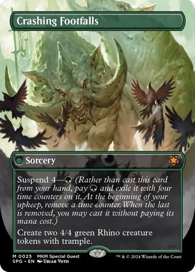 Crashing Footfalls Borderless SPG #25 (Near Mint Mythic Rare) Magic: The Gathering: Special Guests