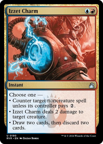 Izzet Charm RVR #190 (Near Mint Uncommon) Magic: The Gathering: Ravnica Remastered