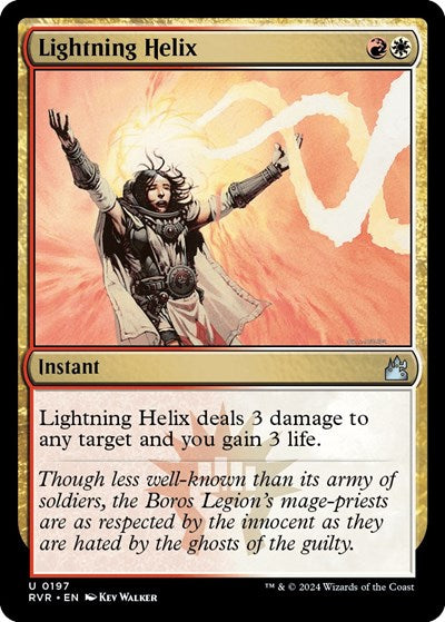 Lightning Helix RVR #197 (Near Mint Uncommon) Magic: The Gathering: Ravnica Remastered