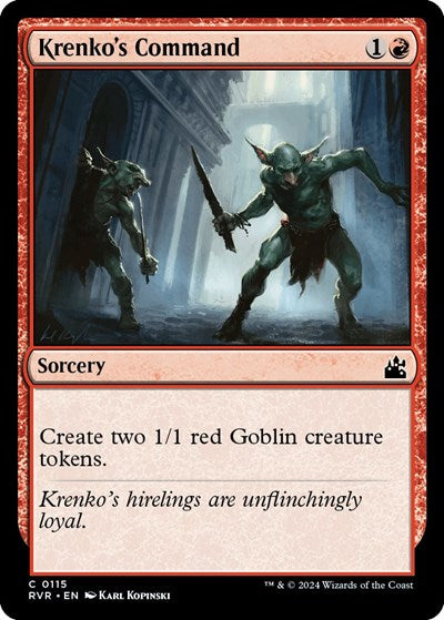 Krenkos Command RVR #115 (Near Mint Common) Magic: The Gathering: Ravnica Remastered