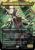 Savra Queen of the Golgari Anime Borderless RVR #440 (Near Mint Rare) Magic: The Gathering: Ravnica Remastered
