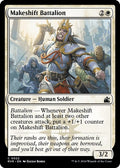 Makeshift Battalion RVR #22 (Near Mint Common) Magic: The Gathering: Ravnica Remastered