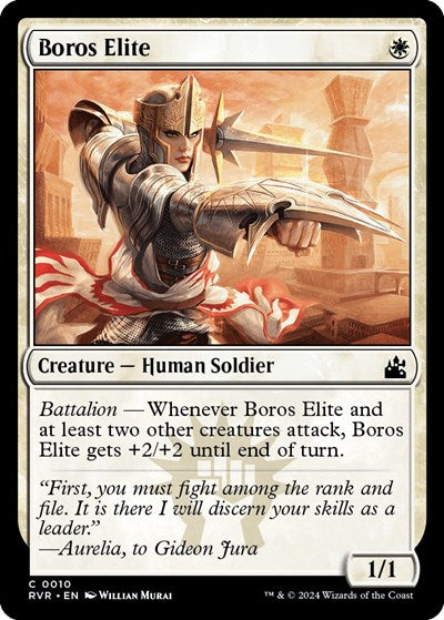 Boros Elite RVR #10 (Near Mint Common) Magic: The Gathering: Ravnica Remastered
