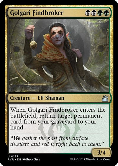 Golgari Findbroker RVR #187 (Near Mint Uncommon) Magic: The Gathering: Ravnica Remastered