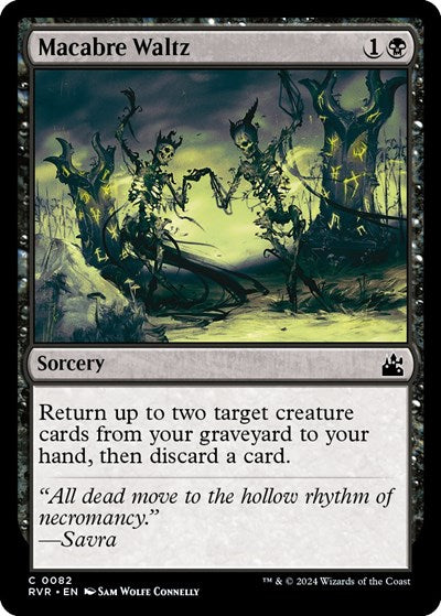 Macabre Waltz RVR #82 (Near Mint Common) Magic: The Gathering: Ravnica Remastered