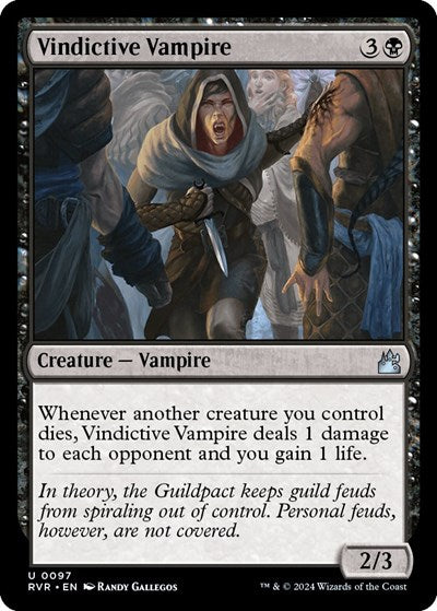 Vindictive Vampire RVR #97 (Near Mint Uncommon) Magic: The Gathering: Ravnica Remastered