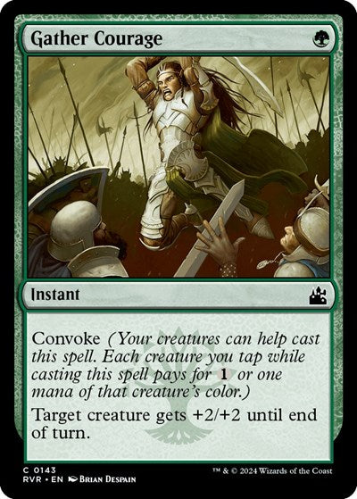 Gather Courage RVR #143 (Near Mint Common) Magic: The Gathering: Ravnica Remastered