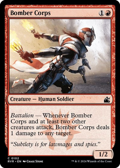 Bomber Corps RVR #102 (Near Mint Common) Magic: The Gathering: Ravnica Remastered