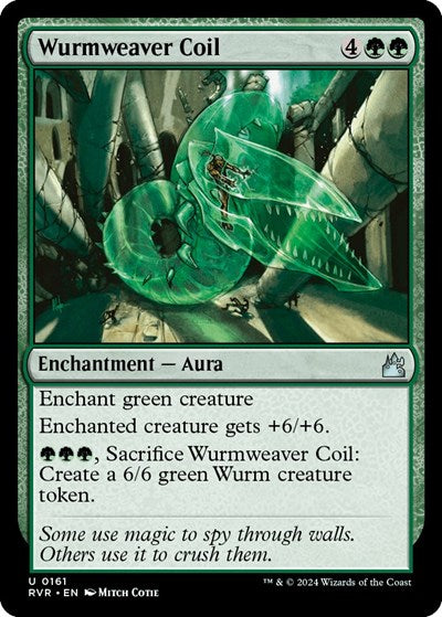 Wurmweaver Coil RVR #161 (Near Mint Uncommon) Magic: The Gathering: Ravnica Remastered