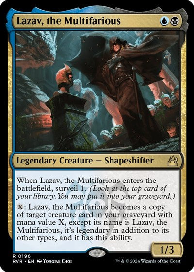 Lazav the Multifarious RVR #196 (Near Mint Rare) Magic: The Gathering: Ravnica Remastered