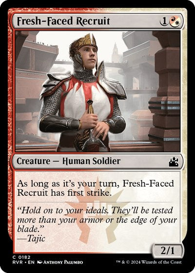 Fresh Faced Recruit RVR #182 (Near Mint Common) Magic: The Gathering: Ravnica Remastered