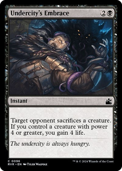 Undercitys Embrace RVR #96 (Near Mint Common) Magic: The Gathering: Ravnica Remastered
