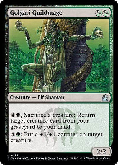 Golgari Guildmage RVR #188 (Near Mint Uncommon) Magic: The Gathering: Ravnica Remastered