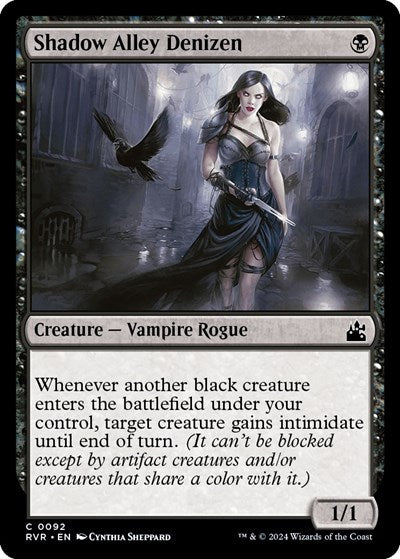 Shadow Alley Denizen RVR #92 (Near Mint Common) Magic: The Gathering: Ravnica Remastered