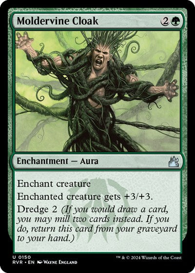 Moldervine Cloak RVR #150 (Near Mint Uncommon) Magic: The Gathering: Ravnica Remastered