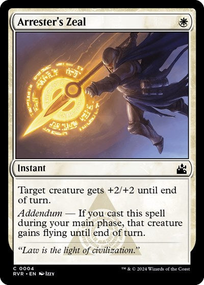 Arresters Zeal Ravnica Remastered RVR #4 (Common) Magic: The Gathering: