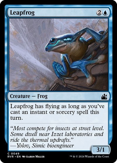 Leapfrog RVR #49 (Near Mint Common) Magic: The Gathering: Ravnica Remastered