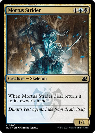 Mortus Strider RVR #203 (Near Mint Common) Magic: The Gathering: Ravnica Remastered