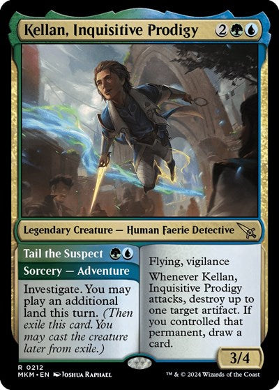 Kellan Inquisitive Prodigy MKM #212 (Near Mint Rare) Magic: The Gathering: Murders at Karlov Manor