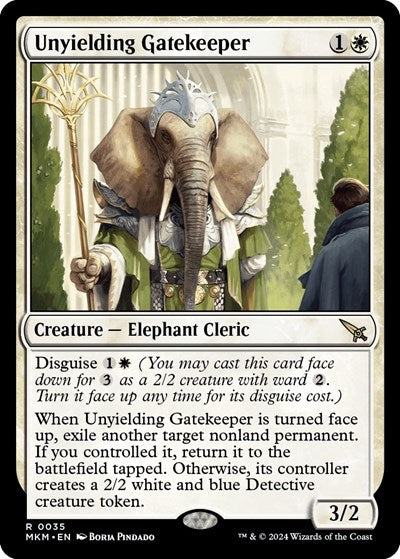 Unyielding Gatekeeper Murders at Karlov Manor MKM #35 (Rare) Magic: The Gathering: