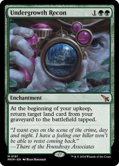 Undergrowth Recon MKM #181 (Near Mint Mythic Rare) Magic: The Gathering: Murders at Karlov Manor