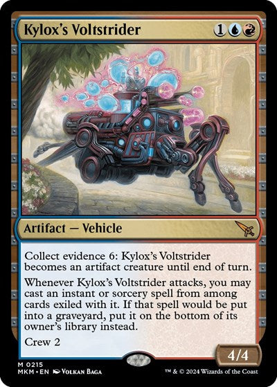 Kyloxs Voltstrider MKM #215 (Near Mint Mythic Rare) Magic: The Gathering: Murders at Karlov Manor
