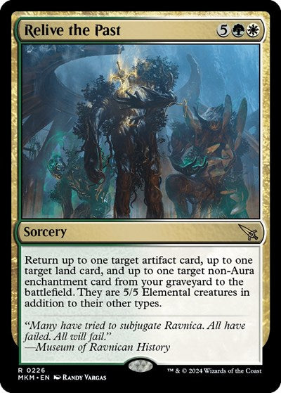 Relive the Past MKM #226 (Near Mint Rare) Magic: The Gathering: Murders at Karlov Manor