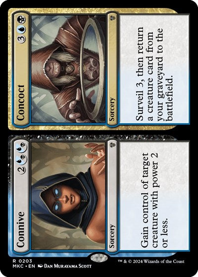 Connive Concoct MKC #203 (Near Mint Rare) Magic: The Gathering: Commander: Murders at Karlov Manor