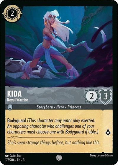 Kida - Royal Warrior 3 #177/204 (Near Mint Common) Disney Lorcana: Into the Inklands