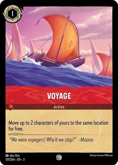 Voyage 3 #131/204 (Near Mint Common) Disney Lorcana: Into the Inklands