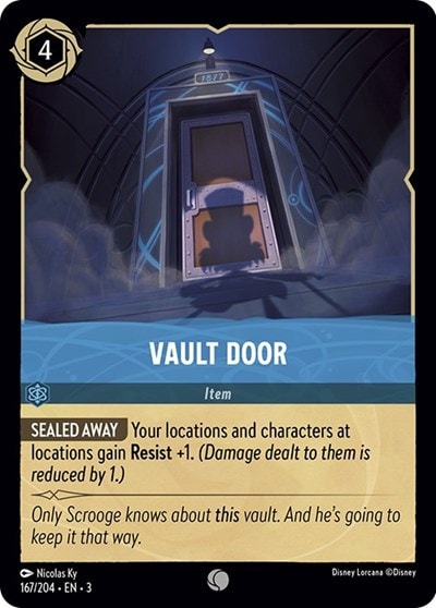 Vault Door 3 #167/204 (Near Mint Common) Disney Lorcana: Into the Inklands