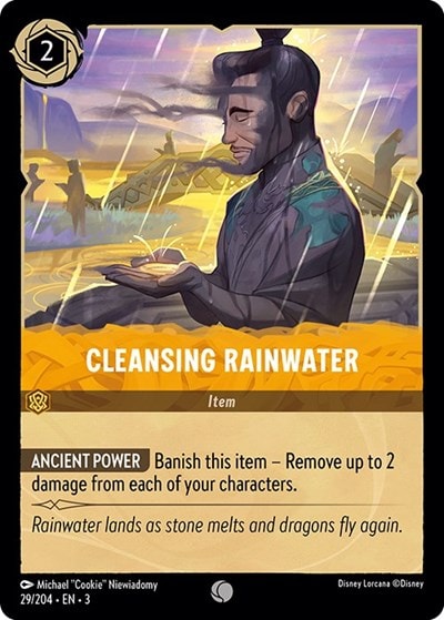 Cleansing Rainwater 3 #29/204 (Near Mint Common) Disney Lorcana: Into the Inklands