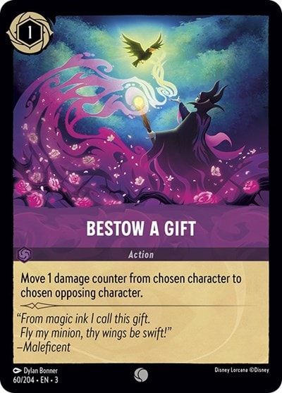Bestow a Gift 3 #60/204 (Near Mint Common) Disney Lorcana: Into the Inklands