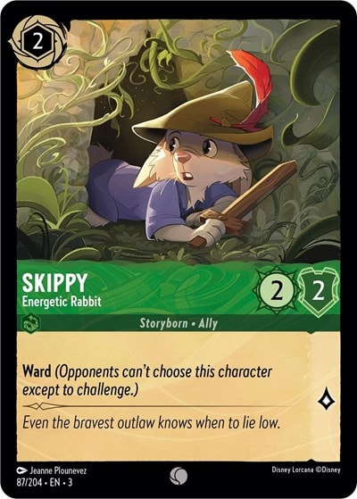 Skippy - Energetic Rabbit 3 #87/204 (Near Mint Common) Disney Lorcana: Into the Inklands