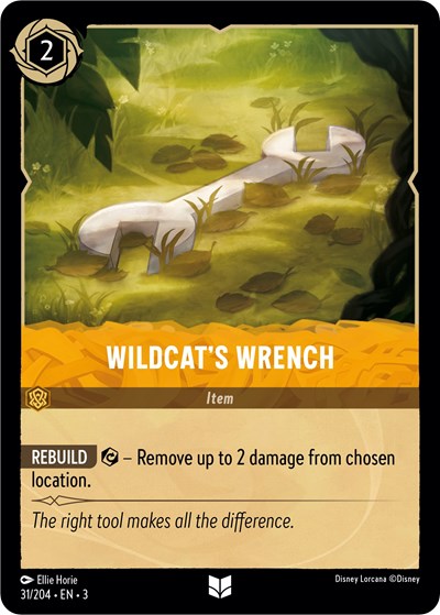 Wildcat's Wrench 3 #31/204 (Near Mint Uncommon) Disney Lorcana: Into the Inklands